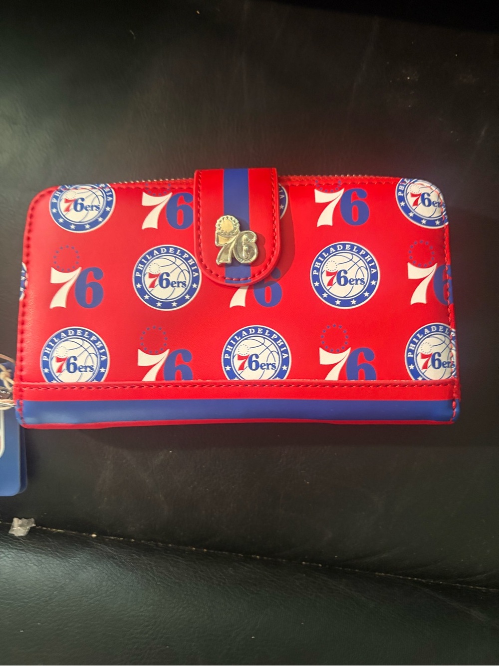 Loungefly NBA Philadelphia 76ers Logo Zip Around Wallet